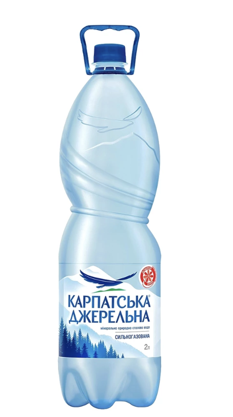 Вода мінеральна с/газ Карпатська джерельна 2л ПЕТ